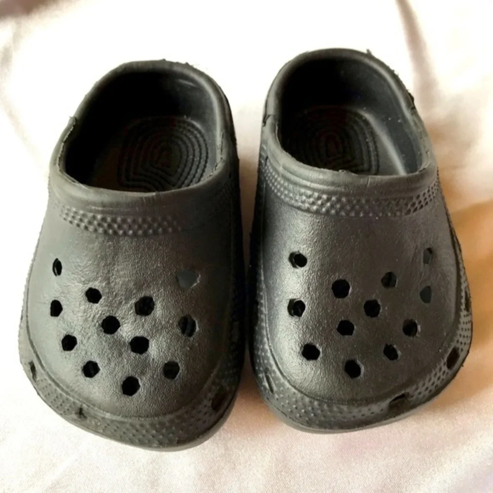 No Brand Black Slip On Infant Foam Sandals-Size 3